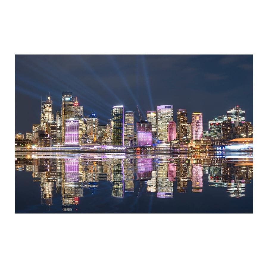 Sydney Skyline Reflection by Stu Elwin