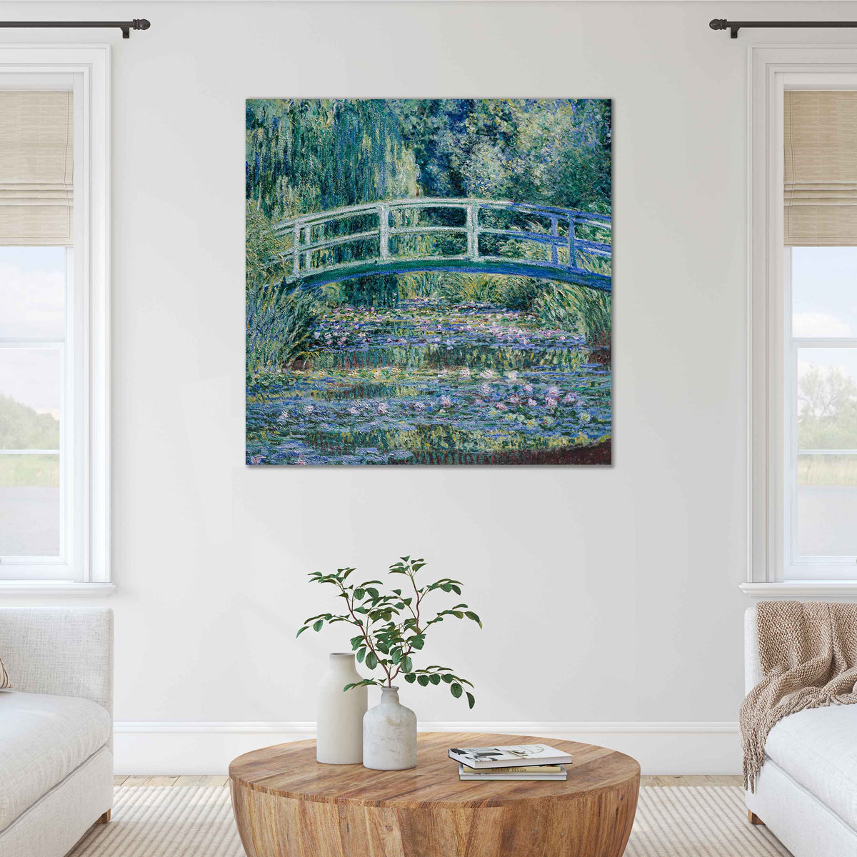 Water Lilies and Japanese Bridge by Claude Monet
