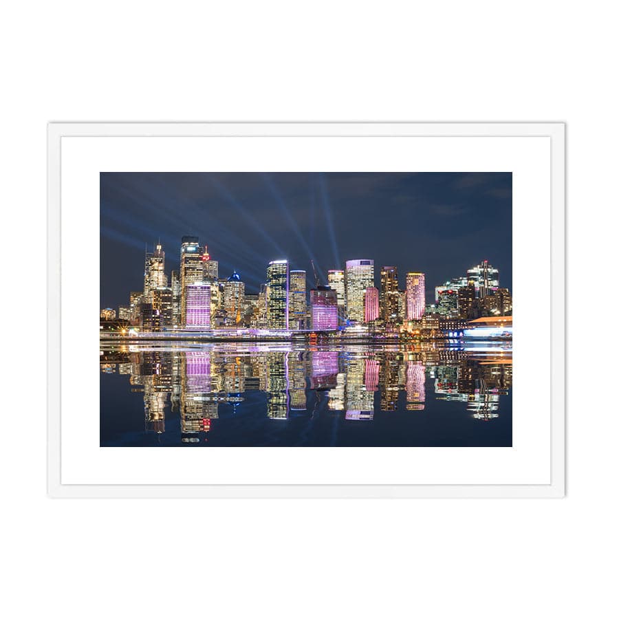 Sydney Skyline Reflection by Stu Elwin