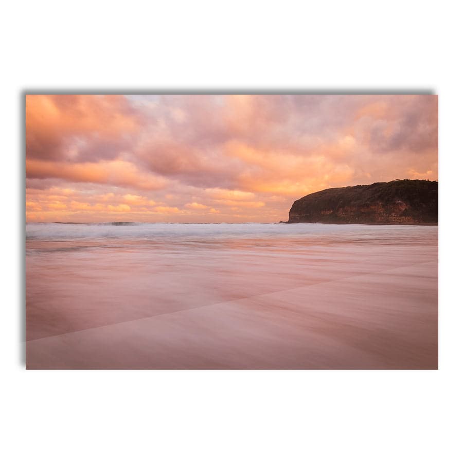 Slow Pink Water, Macmasters Beach by Colleen Kempys