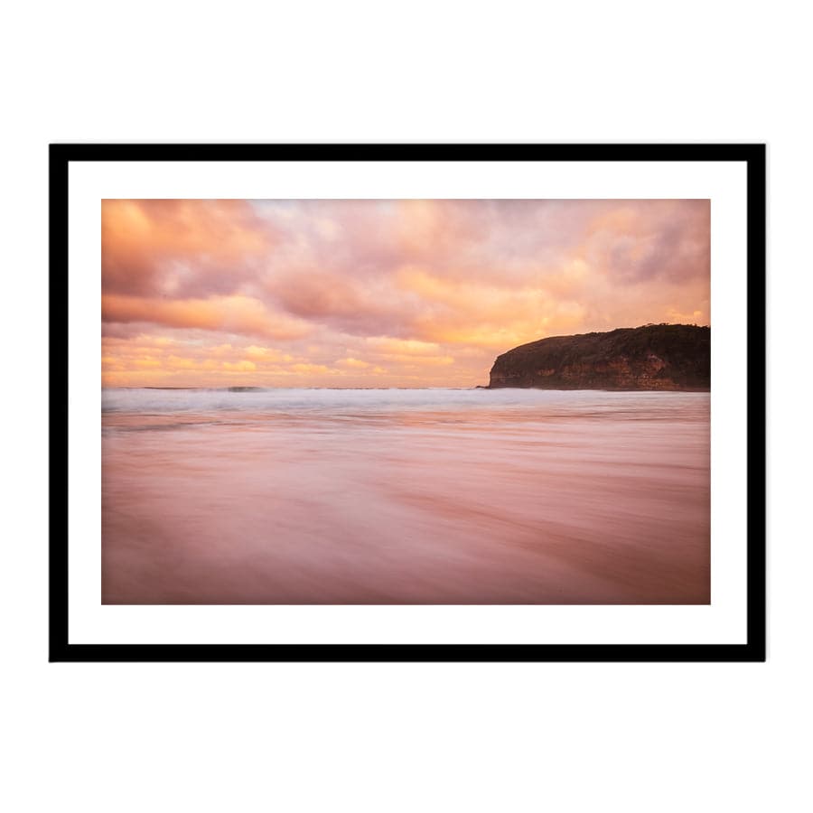 Slow Pink Water, Macmasters Beach by Colleen Kempys
