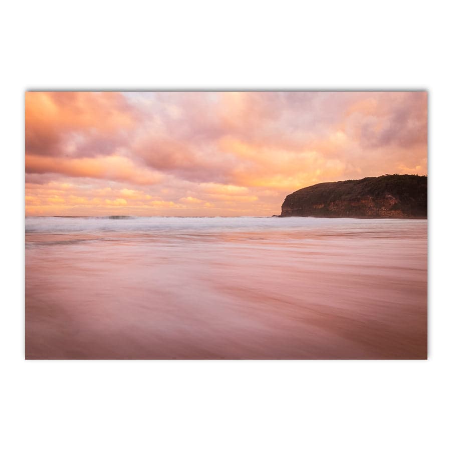 Slow Pink Water, Macmasters Beach by Colleen Kempys